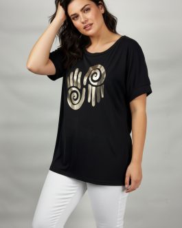 Σατέν Κιμονό & Παντελόνα με Geometric Print – Style 2