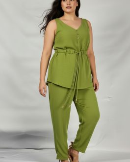 Co-Ord Σετ Kimono & Wide Leg Παντελόνι – Style 2