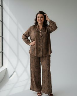 Σατέν Wrap Φόρεμα με Ζώνη – Style 2