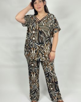 Αέρινο Μάξι Φόρεμα με Tropical Print – Style 3