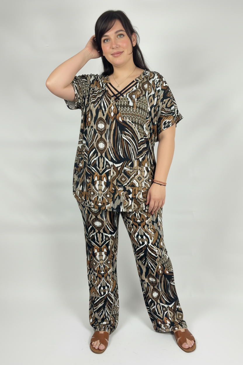 Αέρινο Μάξι Φόρεμα με Tropical Print – Style 3