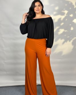 Cropped Τοπ & Ψηλόμεση Παντελόνα Σετ – Style 3