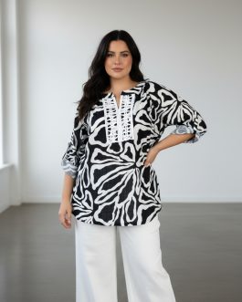 Boho Μάξι Φόρεμα με Ethnic Τρέσα – Style 3