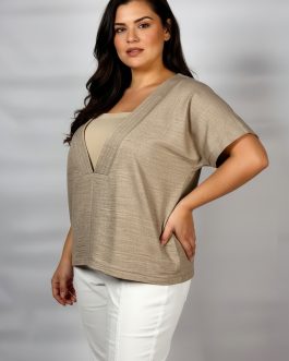 Σατέν Wrap Φόρεμα με Ζώνη – Style 3